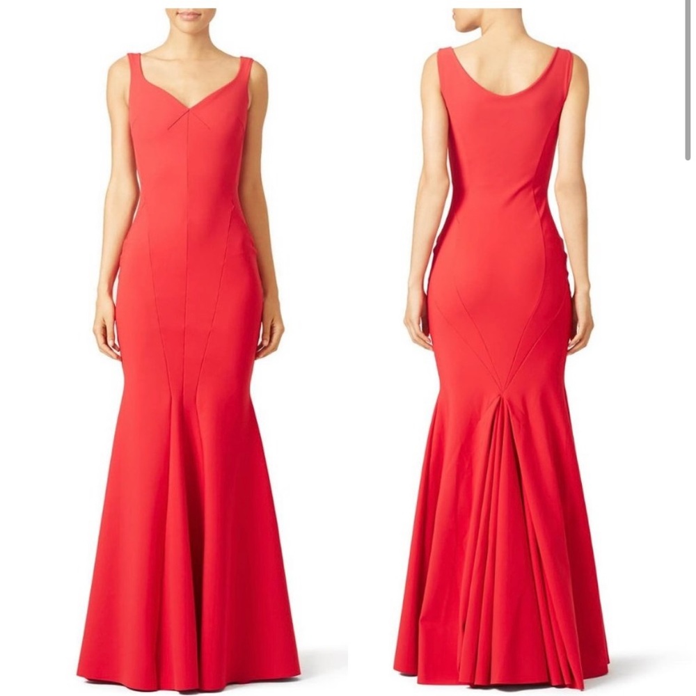 La Petite Robe by Chiara Boni Red Dress Gown Sz 44 / 8 Christmas New Year Formal